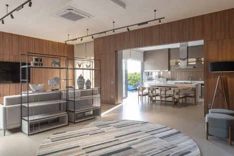 Casa 3 quartos suítes com piscina, área gourmet, armários, climatizada no Alphaville Bauru