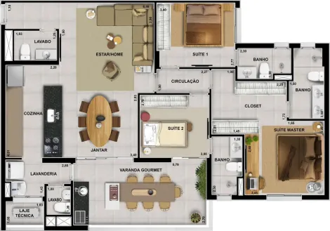 Alugar Apartamento / Padrão em Bauru. apenas R$ 1.390.000,00